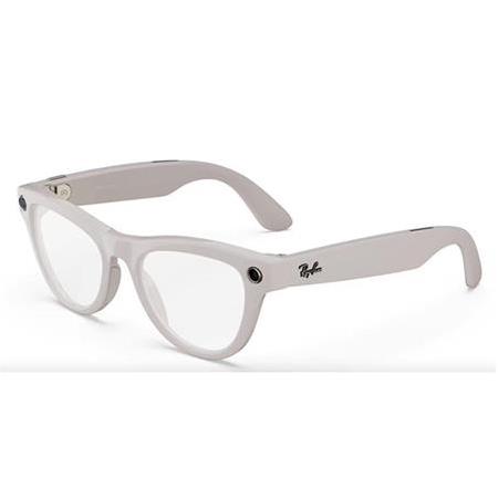 Ray-Ban Meta Skyler Kameralı Yapay Zekalı Akıllı Gözlük Shiny Chalky Gray Transitions Sapphire